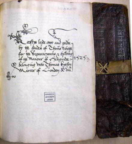 A page from the building accounts of Hengrave Hall, 1525–35