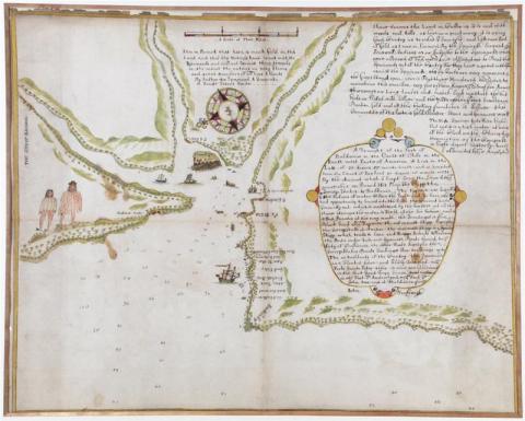 Map from Sir John Narbrough's Journal