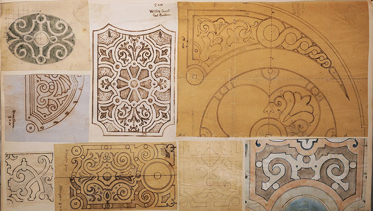 Intricate designs for parterres, formal garden layouts 