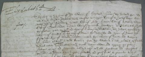 Warrant for the execution of Mary Queen of Scots
