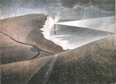 Eric Ravilious, Beachy Head, 1939. Towner Collection