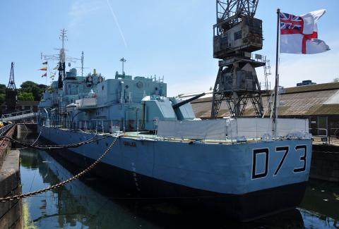 HMS Cavalier at Chatham Dockyard HMS Cavalier at Chatham Dockyard