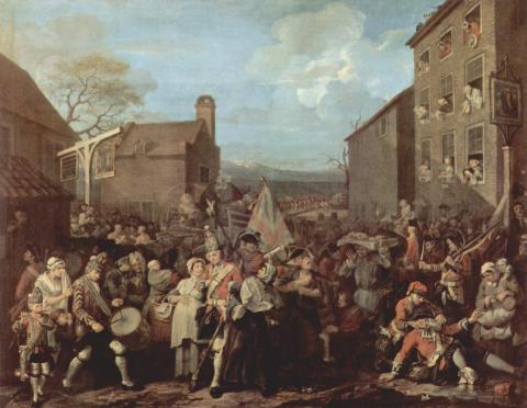 Hogarth’s ‘The March of the Guards to Finchley’