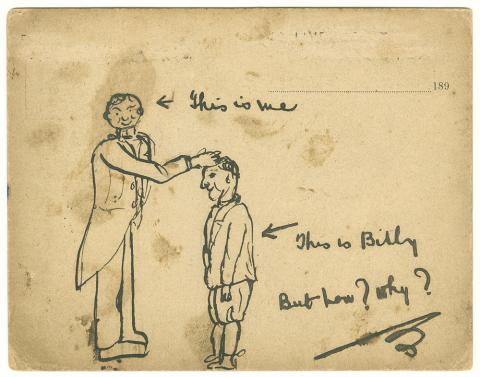 Sketch by Lawrence's elder brother