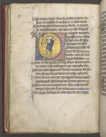 Page from the Mostyn Psalter-Hours