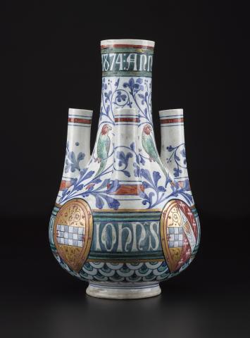 One of the four vases designed by William Burges 