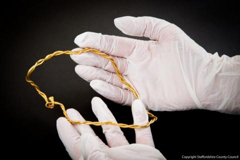 One of four Leekfrith Iron Age Torcs
