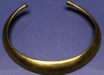 Bronze age neckrings for the Dorset County Museum