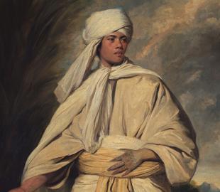 A photo of the Portrait of Mai: a person dressed in white robes